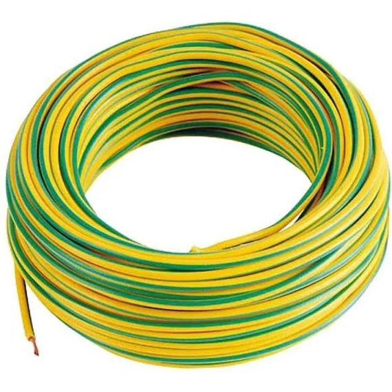 Cavo elettrico unipolare FS17 450/750V 1x4mm² matassa da 100m - giallo/verde Cavo elettrico unipolare FS17 450/750V 1x4mm² matassa da 100m - giallo/verde